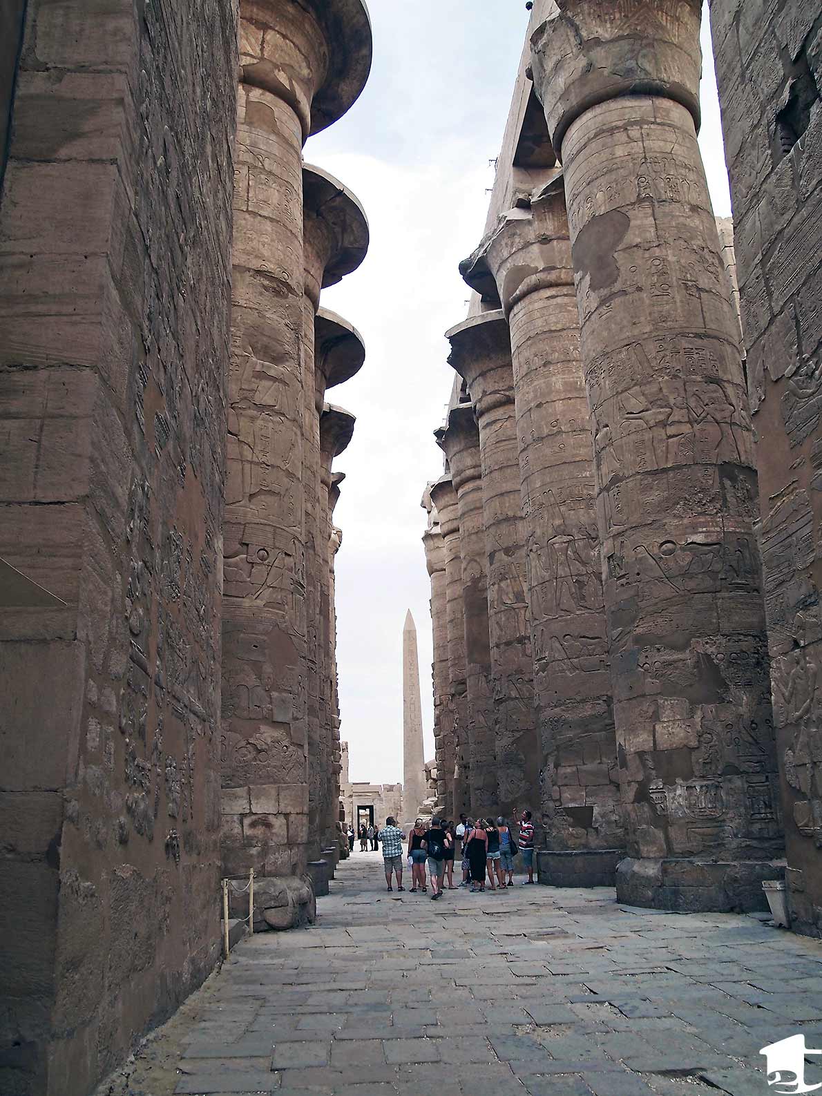 Enormous pillars at Karnak